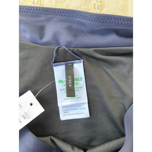 J.Crew Cross-Front Cheeky Bikini Bottom, Navy Blue, Sz‎ 2XL - Picture 4 of 6